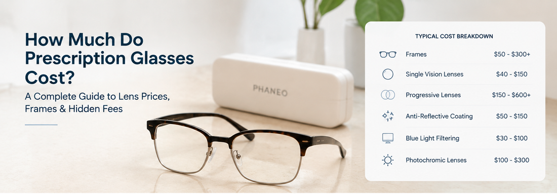 How Much Do Prescription Glasses Cost? A Complete Guide to Lens Prices, Frames & Hidden Fees