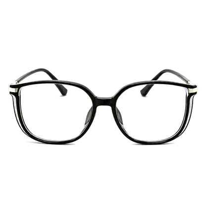 New Fashion Retro Blue Light Blocking Reading Glasses – Ultra-Lightweight Large Frame Magnifying Glasses for Men and Women, Senior Presbyopia Glasses
