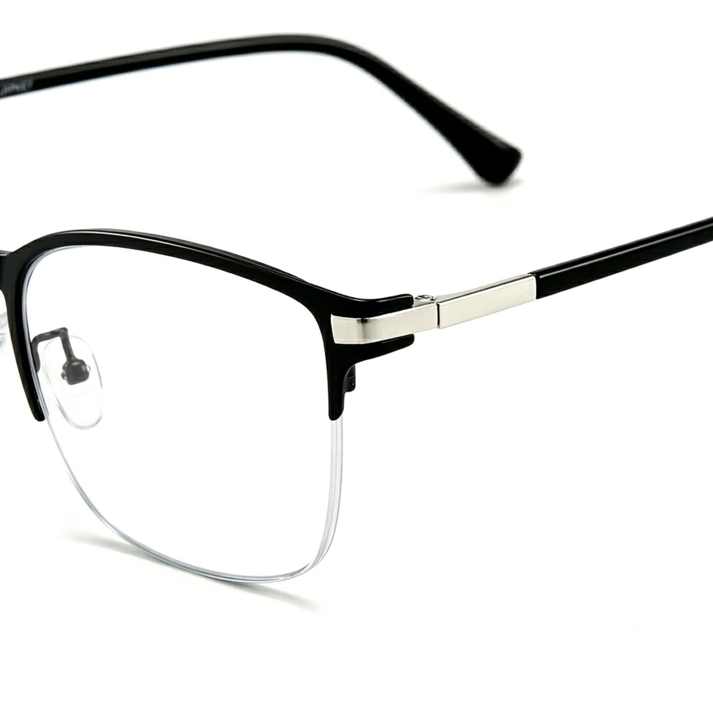 Semi-Rimless Prescription & Non-Prescription Blue Light Blocking Glasses for Men and Women – Anti-Radiation, Eye Strain Relief, Computer & Phone Glasses