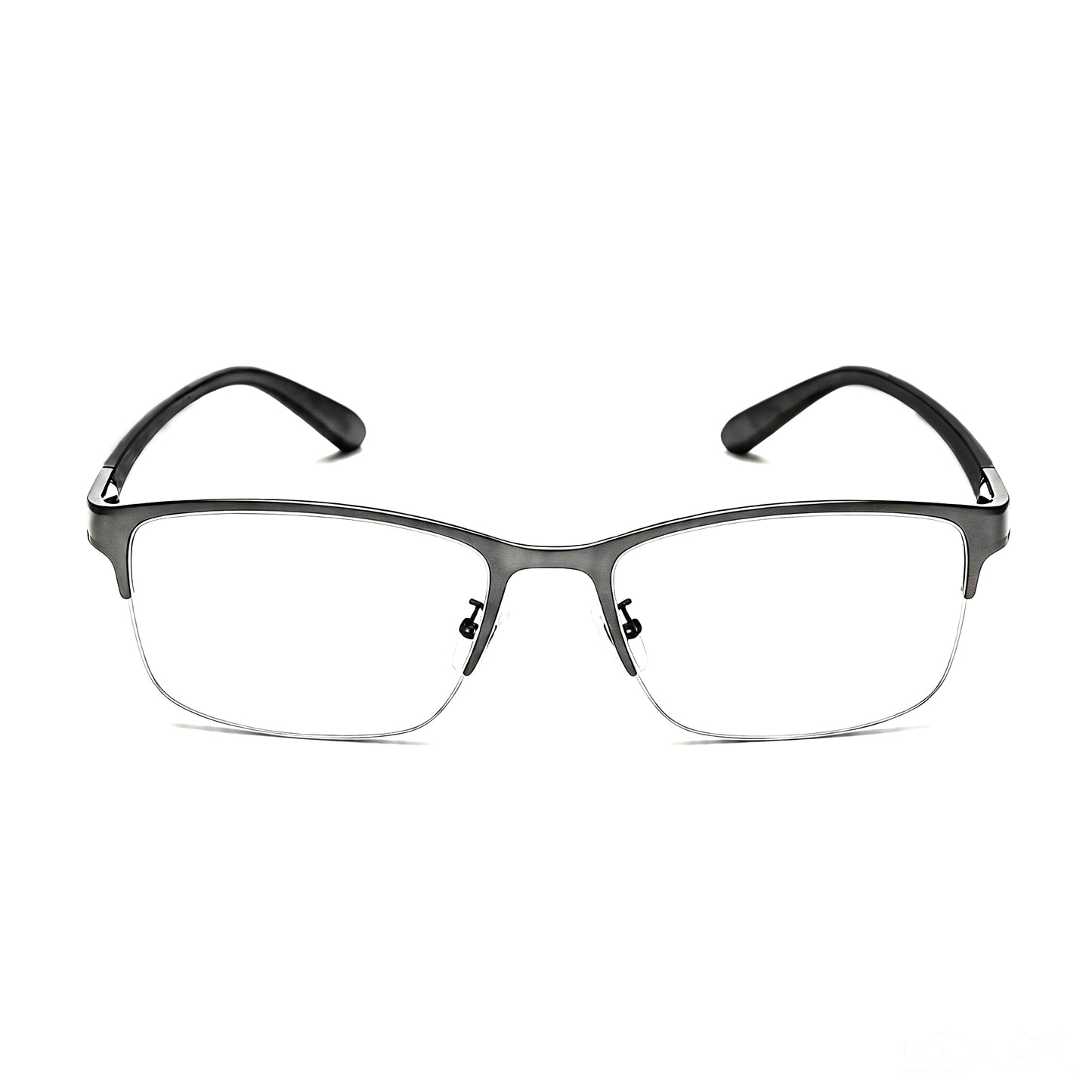 Semi-Rimless Prescription & Non-Prescription Blue Light Blocking Glasses for Men and Women – Anti-Radiation, Eye Strain Relief, Computer & Phone Glasses