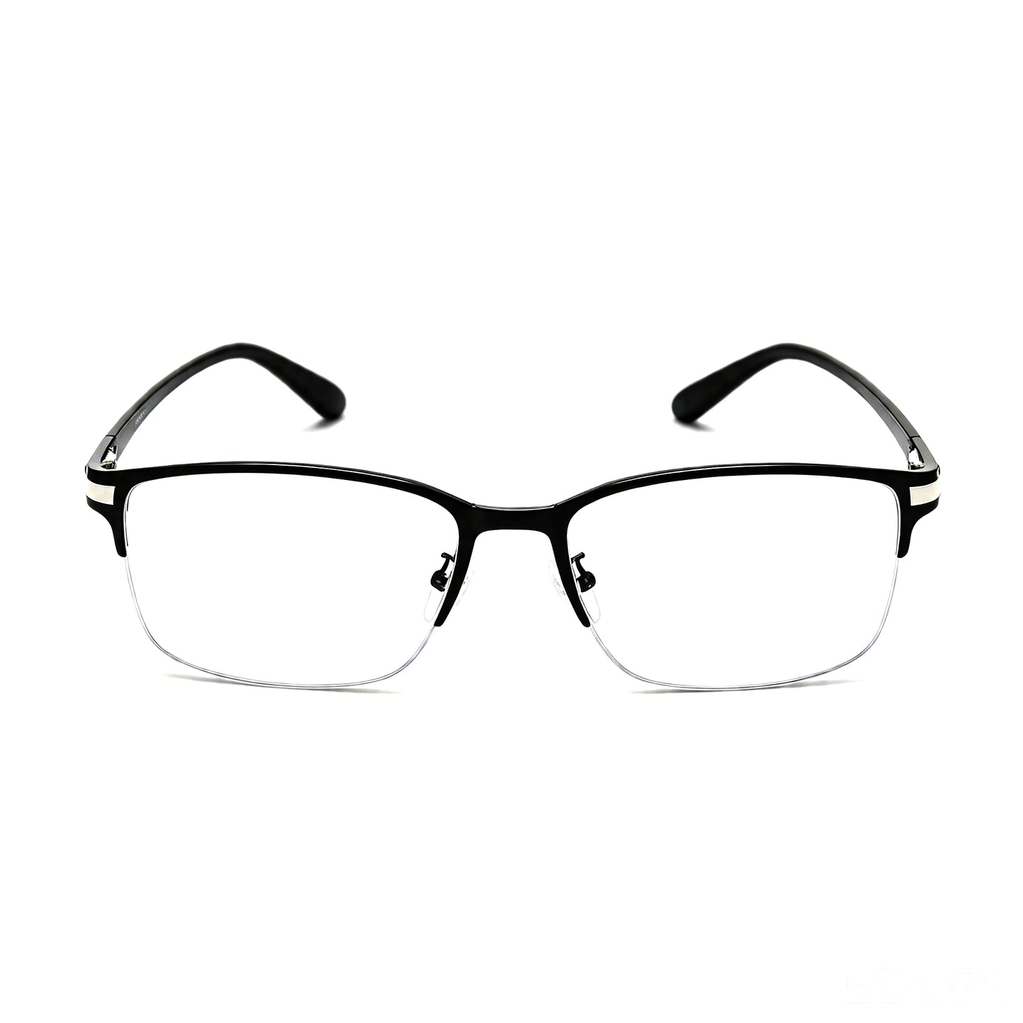 Semi-Rimless Prescription & Non-Prescription Blue Light Blocking Glasses for Men and Women – Anti-Radiation, Eye Strain Relief, Computer & Phone Glasses