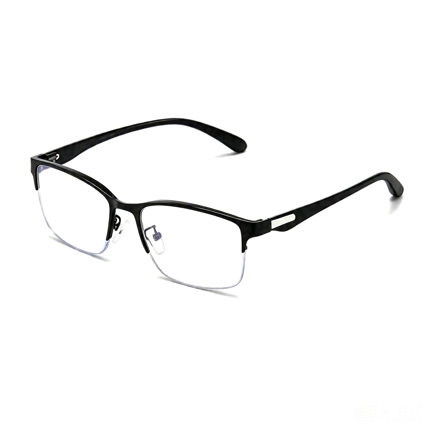 Semi-Rimless Prescription & Non-Prescription Blue Light Blocking Glasses for Men and Women – Anti-Radiation, Eye Strain Relief, Computer & Phone Glasses