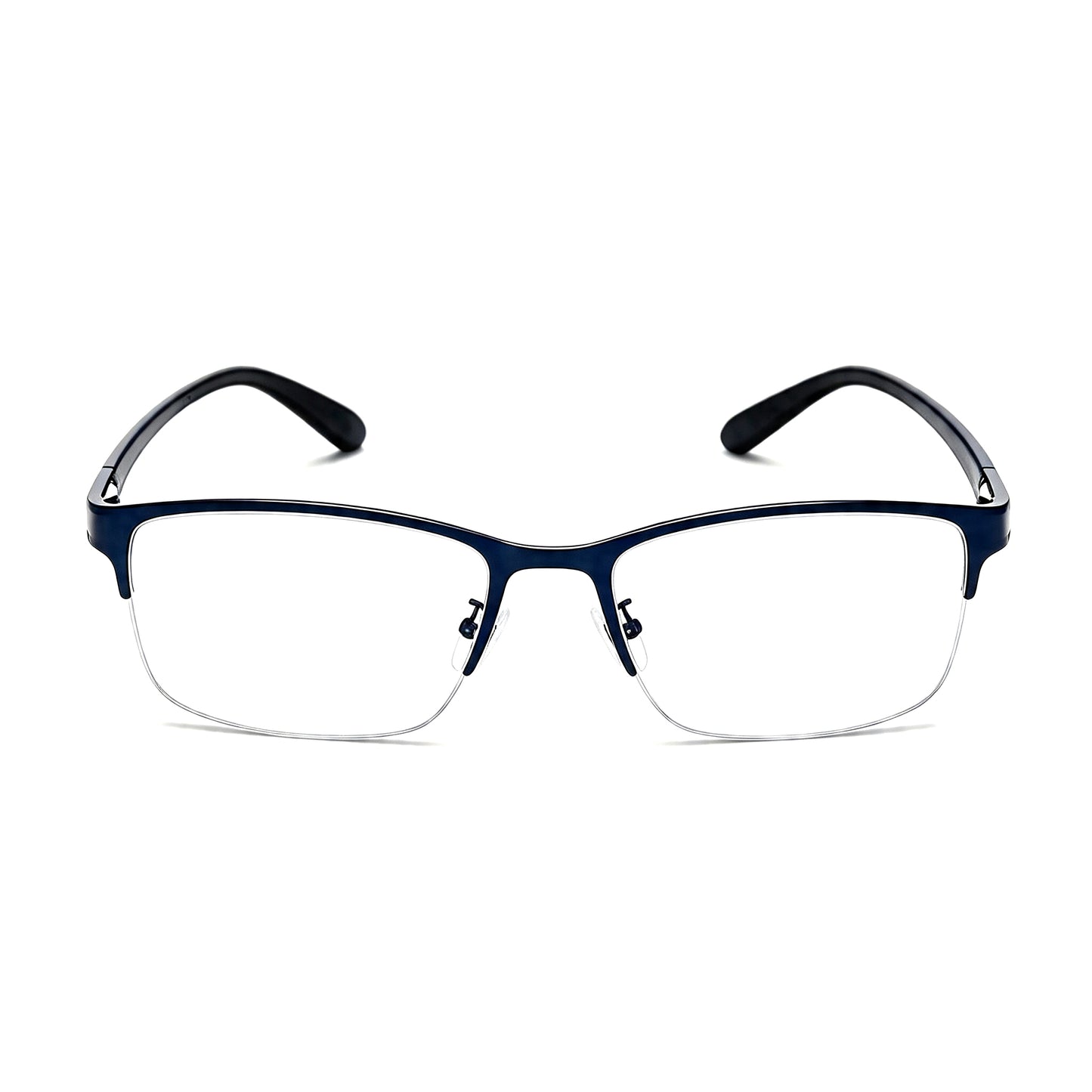 Semi-Rimless Prescription & Non-Prescription Blue Light Blocking Glasses for Men and Women – Anti-Radiation, Eye Strain Relief, Computer & Phone Glasses