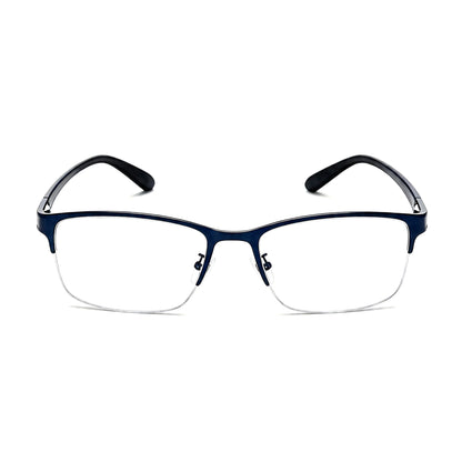 Semi-Rimless Prescription & Non-Prescription Blue Light Blocking Glasses for Men and Women – Anti-Radiation, Eye Strain Relief, Computer & Phone Glasses