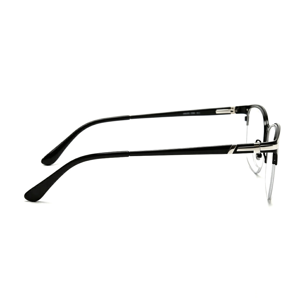 Semi-Rimless Prescription & Non-Prescription Blue Light Blocking Glasses for Men and Women – Anti-Radiation, Eye Strain Relief, Computer & Phone Glasses
