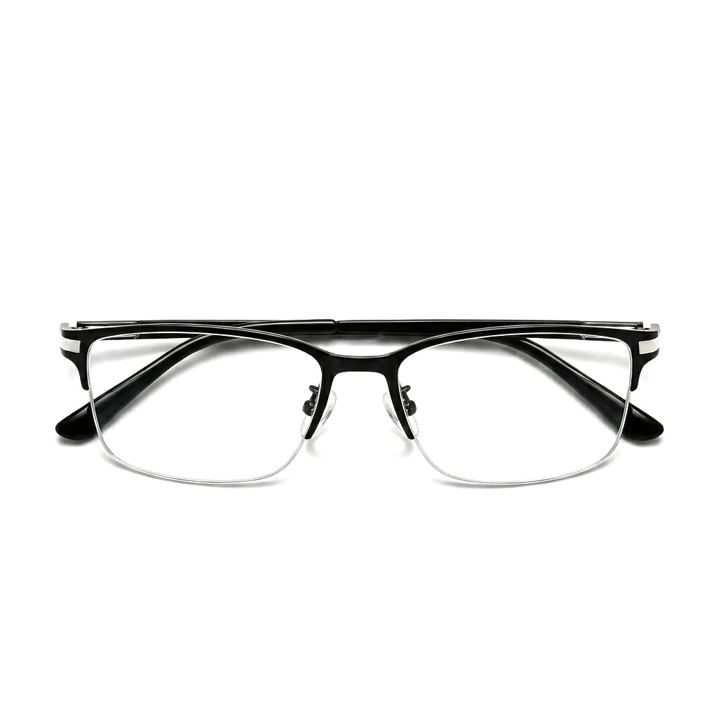 Semi-Rimless Prescription & Non-Prescription Blue Light Blocking Glasses for Men and Women – Anti-Radiation, Eye Strain Relief, Computer & Phone Glasses