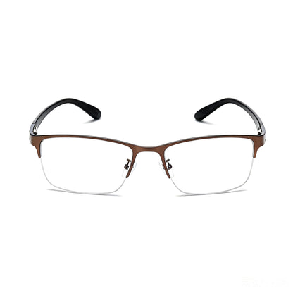 Semi-Rimless Prescription & Non-Prescription Blue Light Blocking Glasses for Men and Women – Anti-Radiation, Eye Strain Relief, Computer & Phone Glasses