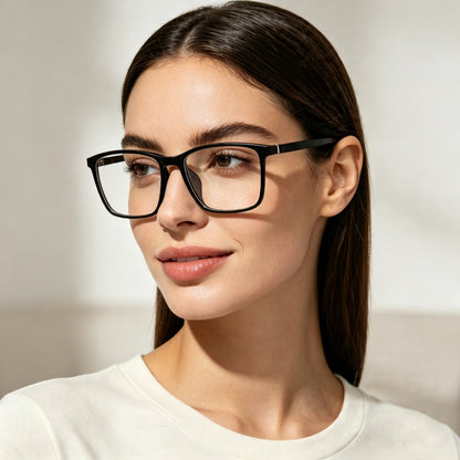 Ultra-Lightweight Prescription Glasses for Men – Danyang Black Frame Eyeglasses, Professional Online Optical Customization, Ready-to-Wear Myopia Glasses